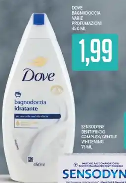 Supermercati Piccolo Dove bagnodoccia idratante offerta