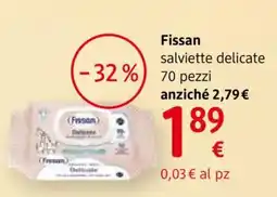 dm drogerie markt Fissan salviette delicate offerta