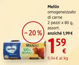 dm drogerie markt Mellin omogeneizzato di carne offerta