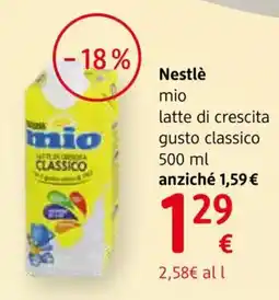 dm drogerie markt Nestlé mio latte di crescita gusto classico offerta