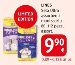 dm drogerie markt Lines seta ultra assorbenti offerta
