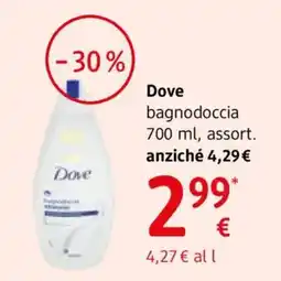 dm drogerie markt Dove bagnodoccia offerta