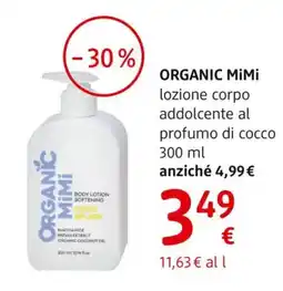 dm drogerie markt Organic MiMi lozione corpo addolcente al profumo di cocco offerta