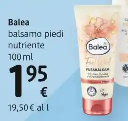 dm drogerie markt Balea balsamo piedi nutriente offerta