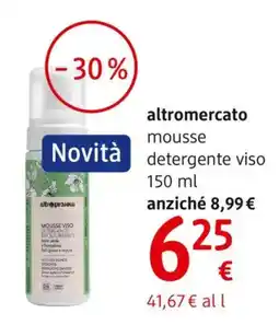 dm drogerie markt altromercato mousse detergente viso offerta