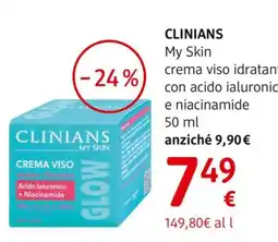 dm drogerie markt Clinians My Skin crema viso idratante offerta