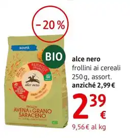 dm drogerie markt alce nero frollini ai cereali offerta