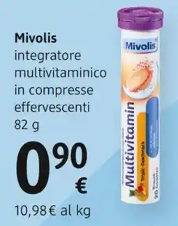 dm drogerie markt Mivolis integratore multivitaminico in compresse effervescenti offerta