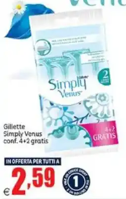 Elite Gillette Simply Venus offerta