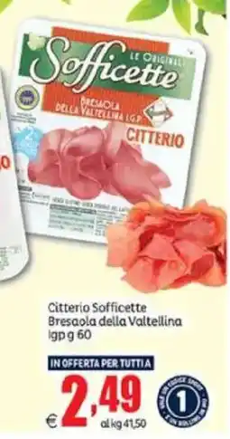 Elite Citterio Sofficette Bresaola della Valtellina offerta