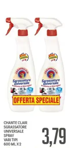 Supermercati Piccolo Chante Clair sgrassatore universale spray offerta