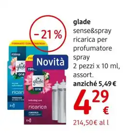 dm drogerie markt glade sense&spray ricarica per profumatore spray offerta