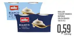 Supermercati Piccolo Müller yogurt bianco offerta