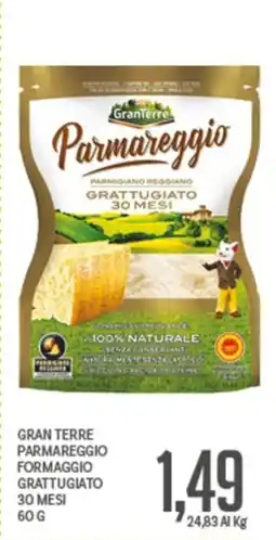 Supermercati Piccolo Gran Terre Parmareggio formaggio grattugiato offerta