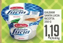 Supermercati Piccolo Galbani Santa Lucia Ricotta offerta