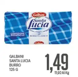 Supermercati Piccolo Galbani Santa Lucia burro offerta