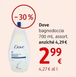 dm drogerie markt Dove bagnodoccia idratante offerta