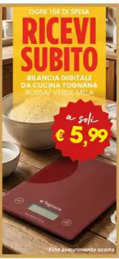 Eurospar Bilancia digitale Tognana offerta