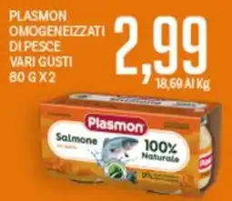 Supermercati Piccolo Plasmon omogeneizzati di pesce vari gusti offerta