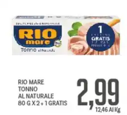 Supermercati Piccolo Rio mare Tonno al naturale offerta