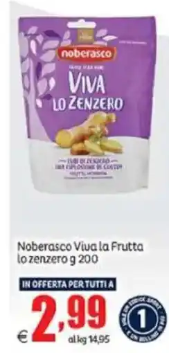 Elite Noberasco Viva la Frutta lo zenzero offerta