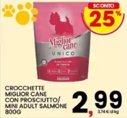 Interspar Crocchette Miglior Cane con Prosciutto/Mini Adult Salmone offerta