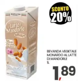 Eurospar Latte di Mandorle Monardo offerta
