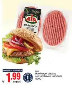 Elite Aia Hamburger classico con tacchino al rosmarino offerta