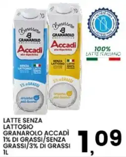 Interspar Latte senza lattosio Granarolo Accadì offerta