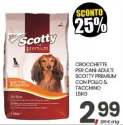Eurospar Scotty premium crocchette per cani adulti con pollo & tacchino offerta