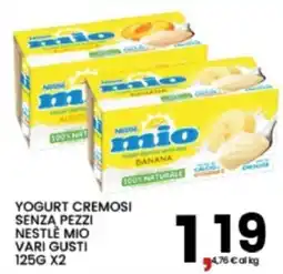 Interspar Yogurt cremosi senza pezzi Nestlé mio offerta
