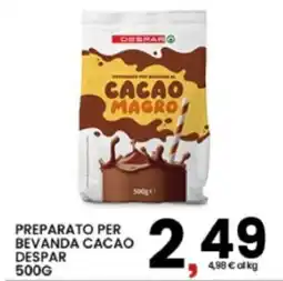 Interspar Preparato per bevanda cacao Despar offerta