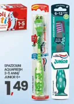 Eurospar Spazzolini Aquafresh Junior offerta