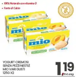 Eurospar Yogurt cremosi senza pezzi Nestlé mio vari gusti offerta
