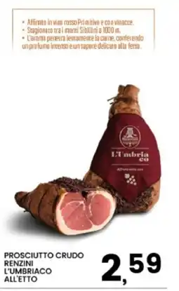 Interspar Prosciutto crudo Renzini L'Umbriaco offerta