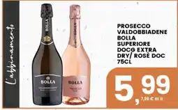Interspar Prosecco Valdobbiadene Bolla Superiore DOCG Extra Dry / Rosè DOC offerta