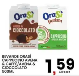 Interspar Beverage OraSi Cappuccino Avena & Caffè/Avena & Cioccolato offerta