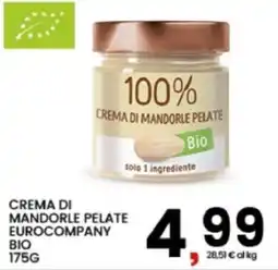 Interspar Crema di mandorle pelate Eurocompany Bio offerta