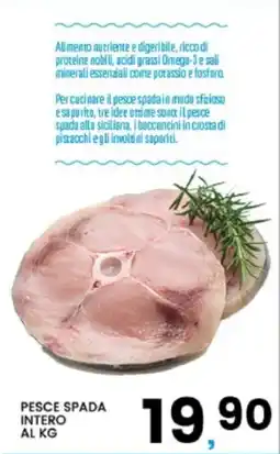 Interspar Pesce spada intero offerta
