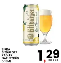Interspar Bitburger Radler Naturtrüb offerta