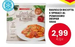 Interspar Ravioli di ricotta e spinaci al pomodoro Despar offerta
