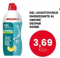 Interspar Gel lavastoviglie igienizzante al limone Despar offerta