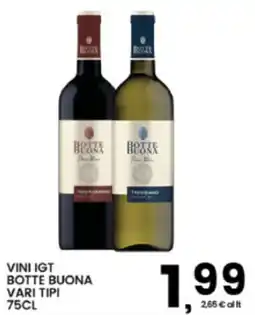 Interspar Vini IGT Botte Buona vari tipi offerta