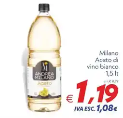 Iper Super Conveniente Aceto di vino bianco Andrea Milano offerta