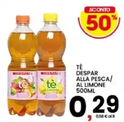 Interspar Tè Despar alla pesca/al limone offerta