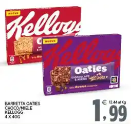 Interspar Barretta Oaties Choco/Miele Kellogg offerta