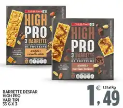 Interspar Barrette Despar High Pro offerta