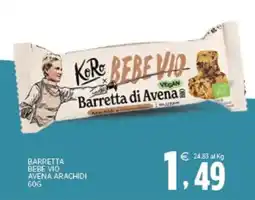 Interspar KoRo x BEBE VIO Barretta di Avena Bio offerta