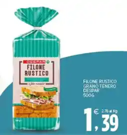Interspar Filone rustico grano tenero Despar offerta