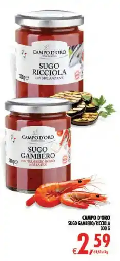 Deco Superstore Campo d'Oro Sugo Gambero/Ricciola offerta